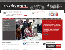 Tablet Screenshot of myelearner.com